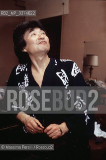 Seiji Ozawa, direttore, musica classica, ritratto 1985, Roma, Italia / Seiji Ozawa, director, classic music, potrait 1985, Rome, Italy. ©Massimo Perelli/Rosebud2