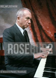 Alexis Weissenberg, pianista, musica classica, ritratto 1992, Roma, Italia / Alexis Weissenberg, pianist, classic music, potrait 1992, Rome, Italy. ©Massimo Perelli/Rosebud2