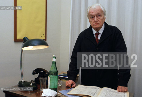 Gianandrea Gavazzeni, direttore, musica classica, ritratto 1989, Roma, Italia / Gianandrea Gavazzeni, director, classic music, potrait 1989, Rome, Italy. ©Massimo Perelli/Rosebud2