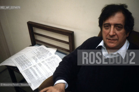 Luciano Berio, direttore, musica classica, ritratto 1983, Roma, Italia / Luciano Berio, director, classic music, potrait 1983, Rome, Italy. ©Massimo Perelli/Rosebud2