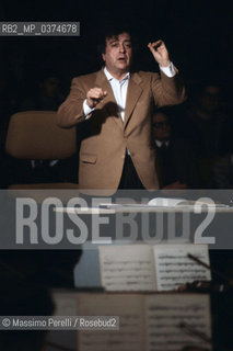 Luciano Berio, direttore, musica classica, ritratto 1983, Roma, Italia / Luciano Berio, director, classic music, potrait 1983, Rome, Italy. ©Massimo Perelli/Rosebud2