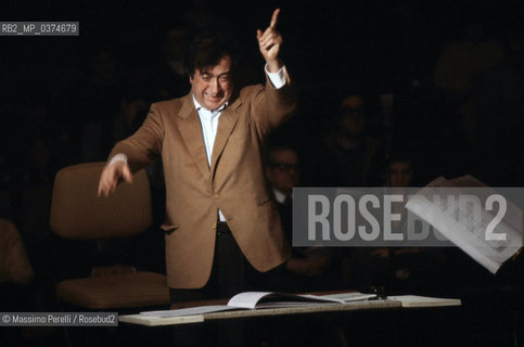 Luciano Berio, direttore, musica classica, ritratto 1983, Roma, Italia / Luciano Berio, director, classic music, potrait 1983, Rome, Italy. ©Massimo Perelli/Rosebud2