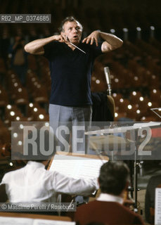 Georges Pretre, direttore, musica classica, ritratto 1986, Roma, Italia / Georges Pretre, director, classic music, potrait 1986, Rome, Italy. ©Massimo Perelli/Rosebud2