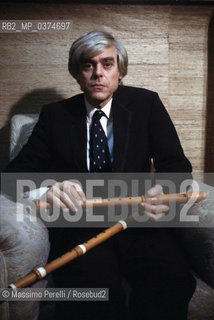 Franz Bruggen, direttore, musica classica, ritratto 1989, Roma, Italia / Franz Bruggen, director, classic music, potrait 1989, Rome, Italy. ©Massimo Perelli/Rosebud2