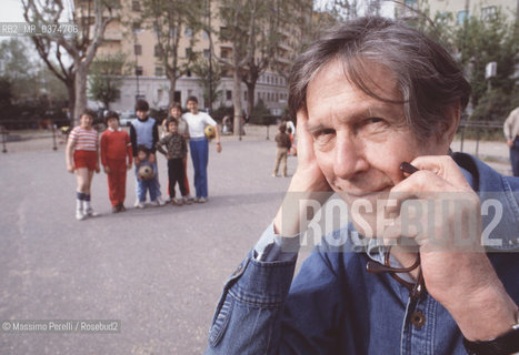 John Cage, compositore, musica contemporanea, ritratto 1984, Roma, Italia / John Cage, composer, contemporary music, potrait 1984, Rome, Italy. ©Massimo Perelli/Rosebud2