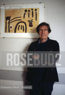 John Cage, compositore, musica contemporanea, ritratto 1984, Roma, Italia / John Cage, composer, contemporary music, potrait 1984, Rome, Italy. ©Massimo Perelli/Rosebud2