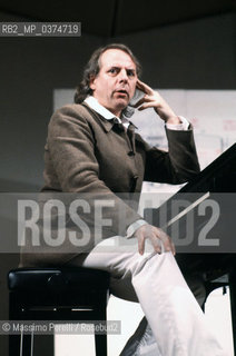 Karlheinz Stockhausen, compositore, musica contemporanea, ritratto 1983, Roma, Italia / Karlheinz Stockhausen, composer, contemporary music, potrait 1983, Rome, Italy. ©Massimo Perelli/Rosebud2