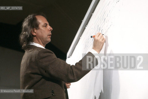 Karlheinz Stockhausen, compositore, musica contemporanea, ritratto 1983, Roma, Italia / Karlheinz Stockhausen, composer, contemporary music, potrait 1983, Rome, Italy. ©Massimo Perelli/Rosebud2