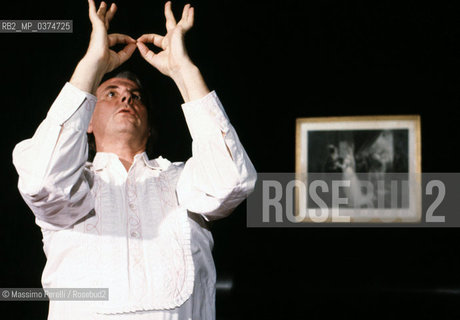 Karlheinz Stockhausen, compositore, musica contemporanea, ritratto 1983, Roma, Italia / Karlheinz Stockhausen, composer, contemporary music, potrait 1983, Rome, Italy. ©Massimo Perelli/Rosebud2