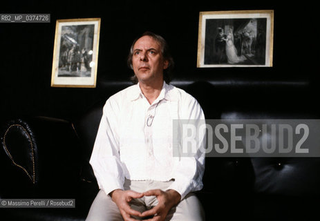 Karlheinz Stockhausen, compositore, musica contemporanea, ritratto 1983, Roma, Italia / Karlheinz Stockhausen, composer, contemporary music, potrait 1983, Rome, Italy. ©Massimo Perelli/Rosebud2