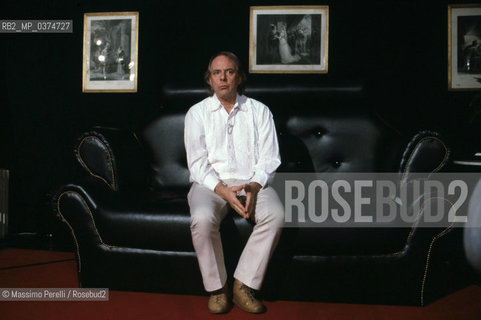 Karlheinz Stockhausen, compositore, musica contemporanea, ritratto 1983, Roma, Italia / Karlheinz Stockhausen, composer, contemporary music, potrait 1983, Rome, Italy. ©Massimo Perelli/Rosebud2