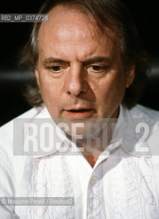 Karlheinz Stockhausen, compositore, musica contemporanea, ritratto 1983, Roma, Italia / Karlheinz Stockhausen, composer, contemporary music, potrait 1983, Rome, Italy. ©Massimo Perelli/Rosebud2