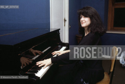 Martha Algerich, pianista, musica classica, ritratto 1983, Roma, Italia / Martha Algerich, pianist, classic music, potrait 1983, Rome, Italy. ©Massimo Perelli/Rosebud2