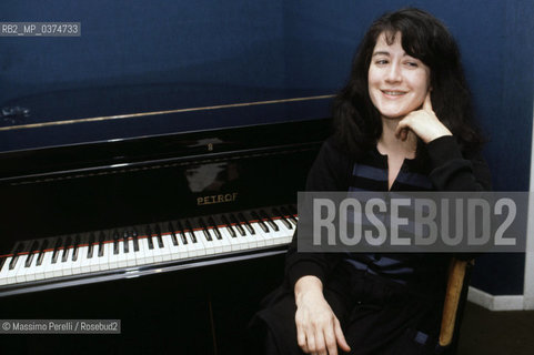 Martha Algerich, pianista, musica classica, ritratto 1983, Roma, Italia / Martha Algerich, pianist, classic music, potrait 1983, Rome, Italy. ©Massimo Perelli/Rosebud2