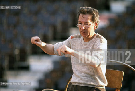 Jurij Temirkanov, direttore, musica classica, ritratto 1992, Roma, Italia / Jurij Temirkanov, director, classic music, potrait 1992, Rome, Italy. ©Massimo Perelli/Rosebud2