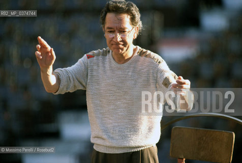 Jurij Temirkanov, direttore, musica classica, ritratto 1992, Roma, Italia / Jurij Temirkanov, director, classic music, potrait 1992, Rome, Italy. ©Massimo Perelli/Rosebud2