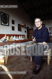 Giancarlo Menotti nella sua casa, compositore, musica classica, Festival Spoleto, ritratto 1983, Spoleto, Italia / Giancarlo Menotti in your house, composer, classic music, Spoleto Festival, potrait 1983, Spoleto, Italy. ©Massimo Perelli/Rosebud2