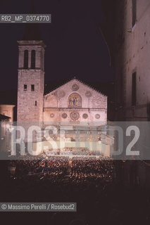 Concerto al Duomo, musica classica, ritratto 1989, Festival Spoleto, Spoleto, Italia / Concert at Duomo, classic music, potrait 1989, Spoleto Festival, Spoleto, Italy. ©Massimo Perelli/Rosebud2