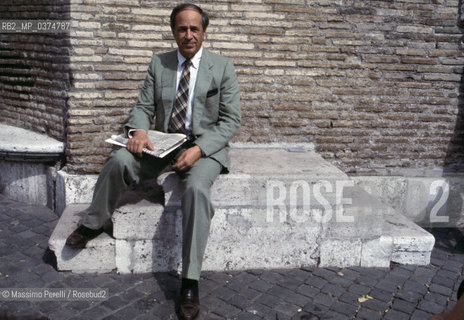 Pierre Boulez, direttore, musica classica, ritratto 1991, Roma, Italia / Pierre Boulez, director, classic music, potrait 1991, Rome, Italy. ©Massimo Perelli/Rosebud2