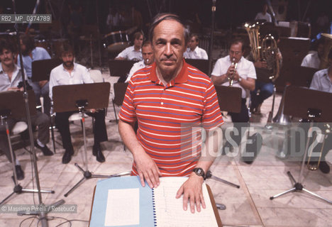 Pierre Boulez, direttore, musica classica, ritratto 1991, Roma, Italia / Pierre Boulez, director, classic music, potrait 1991, Rome, Italy. ©Massimo Perelli/Rosebud2