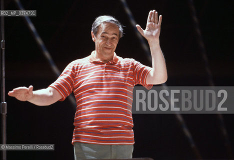 Pierre Boulez, direttore, musica classica, ritratto 1991, Roma, Italia / Pierre Boulez, director, classic music, potrait 1991, Rome, Italy. ©Massimo Perelli/Rosebud2