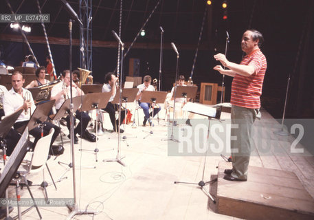 Pierre Boulez, direttore, musica classica, ritratto 1991, Roma, Italia / Pierre Boulez, director, classic music, potrait 1991, Rome, Italy. ©Massimo Perelli/Rosebud2