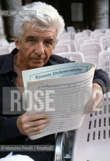 Peter Maag, direttore, musica classica, ritratto 1993, Roma, Italia / Peter Maag, director, classic music, potrait 1993, Rome, Italy. ©Massimo Perelli/Rosebud2