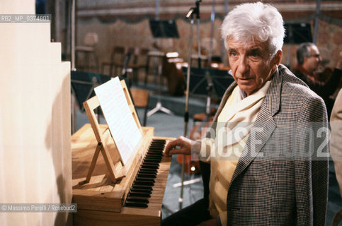 Peter Maag, direttore, musica classica, ritratto 1993, Roma, Italia / Peter Maag, director, classic music, potrait 1993, Rome, Italy. ©Massimo Perelli/Rosebud2