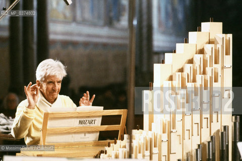 Peter Maag, direttore, musica classica, ritratto 1993, Roma, Italia / Peter Maag, director, classic music, potrait 1993, Rome, Italy. ©Massimo Perelli/Rosebud2