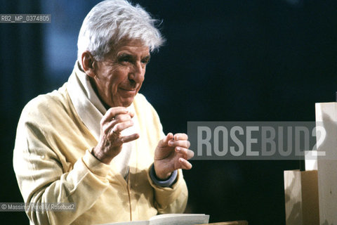 Peter Maag, direttore, musica classica, ritratto 1993, Assisi, Italia / Peter Maag, director, classic music, potrait 1993, Assisi, Italy. ©Massimo Perelli/Rosebud2