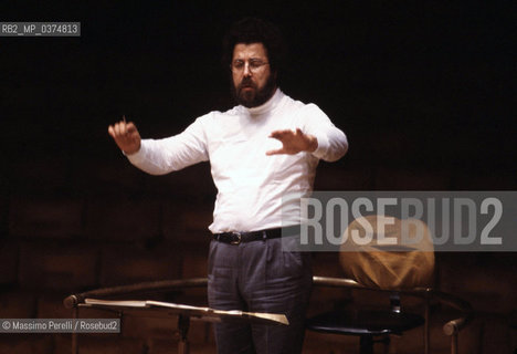 Giuseppe Sinopoli, direttore, musica classica, ritratto 1983, Roma, Italia / Giusepe Sinopoli, director, classic music, potrait 1983, Rome, Italy. ©Massimo Perelli/Rosebud2