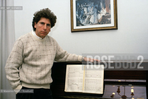 Gabriele Ferro, direttore, musica classica, ritratto 1992, Roma,Italia / Gabriele Ferro, director, classic music, potrait 1992, Rome, Italy. ©Massimo Perelli/Rosebud2