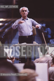 Massimo Pradella, direttore, musica classica, ritratto 1992, Roma, Italia / Massimo Pradella, director, classic music, potrait 1992, Rome, Italy. ©Massimo Perelli/Rosebud2