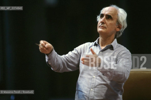 Massimo Pradella, direttore, musica classica, ritratto 1992, Roma, Italia / Massimo Pradella, director, classic music, potrait 1992, Rome, Italy. ©Massimo Perelli/Rosebud2