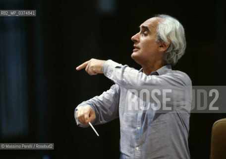 Massimo Pradella, direttore, musica classica, ritratto 1992, Roma, Italia / Massimo Pradella, director, classic music, potrait 1992, Rome, Italy. ©Massimo Perelli/Rosebud2