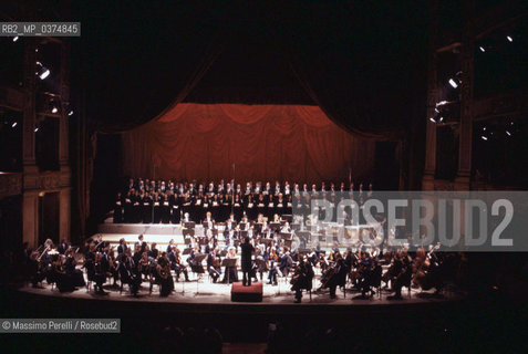 Orchestra sinfonica del Teatro dellOpera, musica classica, ritratto 1992, Roma, Italia / Sinfony Orchestra of the Opera Theatre, classic music, potrait 1992, Rome, Italy. ©Massimo Perelli/Rosebud2