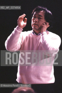 Myung Whun Chung, direttore, musica classica, ritratto 1993, Roma, Italia / Myung Whun Chung, director, classic music, potrait 1993, Rome, Italy. ©Massimo Perelli/Rosebud2