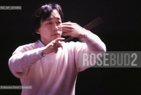 Myung Whun Chung, direttore, musica classica, ritratto 1993, Roma, Italia / Myung Whun Chung, director, classic music, potrait 1993, Rome, Italy. ©Massimo Perelli/Rosebud2