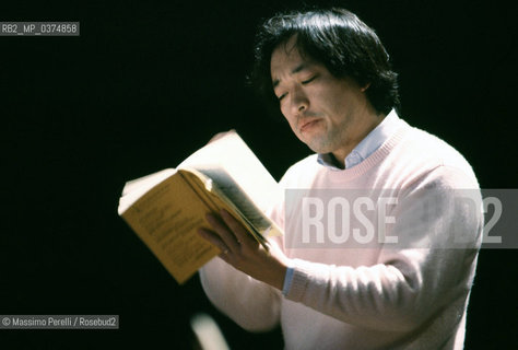 Myung Whun Chung, direttore, musica classica, ritratto 1993, Roma, Italia / Myung Whun Chung, director, classic music, potrait 1993, Rome, Italy. ©Massimo Perelli/Rosebud2