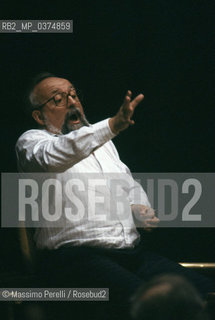 krzystof Penderechi, direttore, musica classica, ritratto 1992, Roma, Italia / Krzystof Penderechi, director, classic music, potrait 1992, Rome, Italy. ©Massimo Perelli/Rosebud2