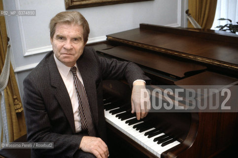 Emil Ghilels, pianista, musica classica, ritratto 1985, Roma, Italia / Emil Ghilels, pianist, classic music, potrait 1985, Rome, Italy. ©Massimo Perelli/Rosebud2