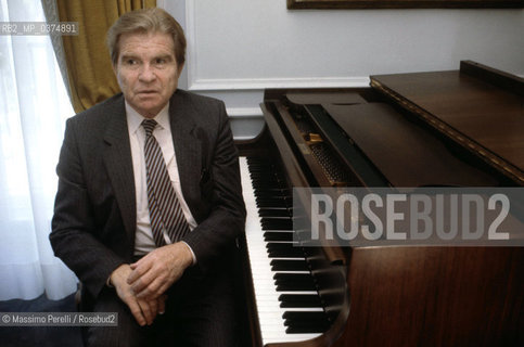 Emil Ghilels, pianista, musica classica, ritratto 1985, Roma, Italia / Emil Ghilels, pianist, classic music, potrait 1985, Rome, Italy. ©Massimo Perelli/Rosebud2