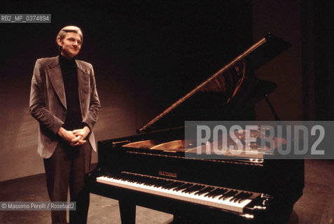 Richard Trithal, pianista, musica classica, ritratto 1989, Roma, Italia / Richard Trithal, pianist, classic music, potrait 1989, Rome, Italy. ©Massimo Perelli/Rosebud2