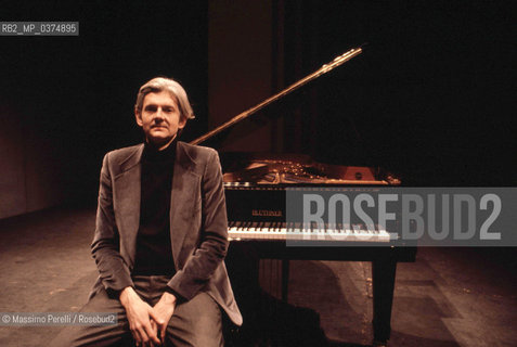 Richard Trithal, pianista, musica classica, ritratto 1989, Roma, Italia / Richard Trithal, pianist, classic music, potrait 1989, Rome, Italy. ©Massimo Perelli/Rosebud2