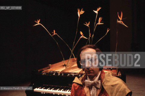 Giancarlo Cardini, pianista, musica classica, ritratto 1983, Roma, Italia / Giancarlo Cardini, pianist, classic music, potrait 1983, Rome, Italy. ©Massimo Perelli/Rosebud2