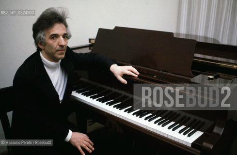 Wladimir Ashenazy, pianista, musica classica, ritratto 1985, Firenze, Italia / Wladimir Ashenazy, pianist, classic music, potrait 1985, Florence, Italy. ©Massimo Perelli/Rosebud2