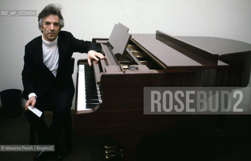 Wladimir Ashenazy, pianista, musica classica, ritratto 1985, Firenze, Italia / Wladimir Ashenazy, pianist, classic music, potrait 1985, Florence, Italy. ©Massimo Perelli/Rosebud2