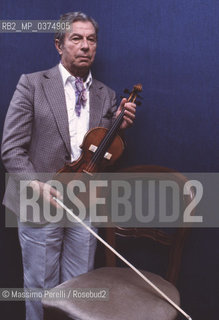 Henrik Szering, violinista, musica classica, ritratto 1987, Roma, Italia / Henrick Szering, violinist, classic music, potrait 1987, Rome, Italy. ©Massimo Perelli/Rosebud2