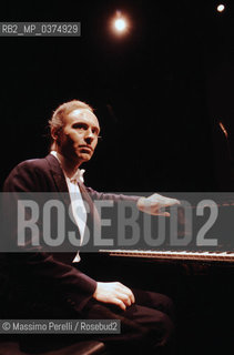 Cristoph Eschenbach, pianista, musica classica, ritratto 1985, Roma, Italia / Cristoph Eschenbach, pianist, classic usic, potrait 1985, Rome, Italy. ©Massimo Perelli/Rosebud2