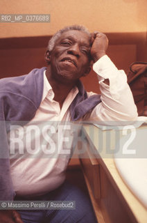 Art Blakey-Jazz Massengers, batterista, musica jazz, ritratto 1983, Roma, Italia / Art Blakey-Jazz Massengers, drummer, jazz music, potrait 1983, Rome, Italy. ©Massimo Perelli/Rosebud2